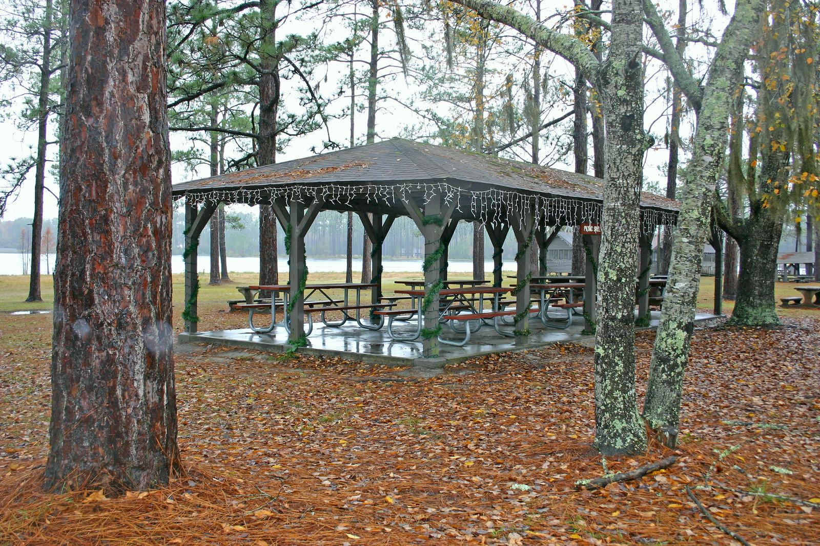 Picnic shelter at Laura Walker