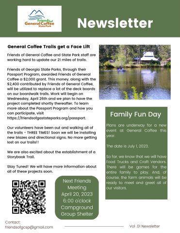 Friends of General Coffee Newsletter