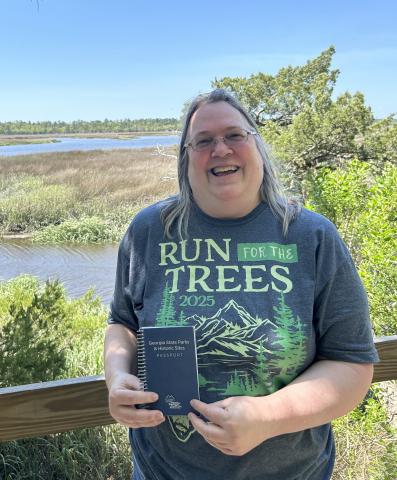 Robin Greene at Fort McAllister State Park during the Happy Little Trees 5K