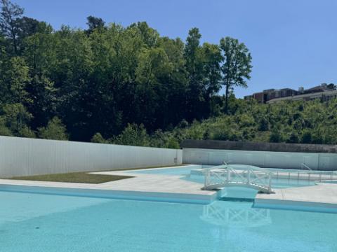 Roosevelt Pools after restoration showing renewed structure